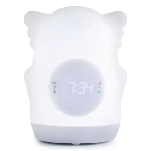 REVEIL LUMINEUX EDUCATIF PORTABLE AVEC SONS INTEGRES - BLANC (AKSO) REVEIL LUMINEUX EDUCATIF PORTABLE AVEC SONS INTEGRES - BLANC (AKSO)